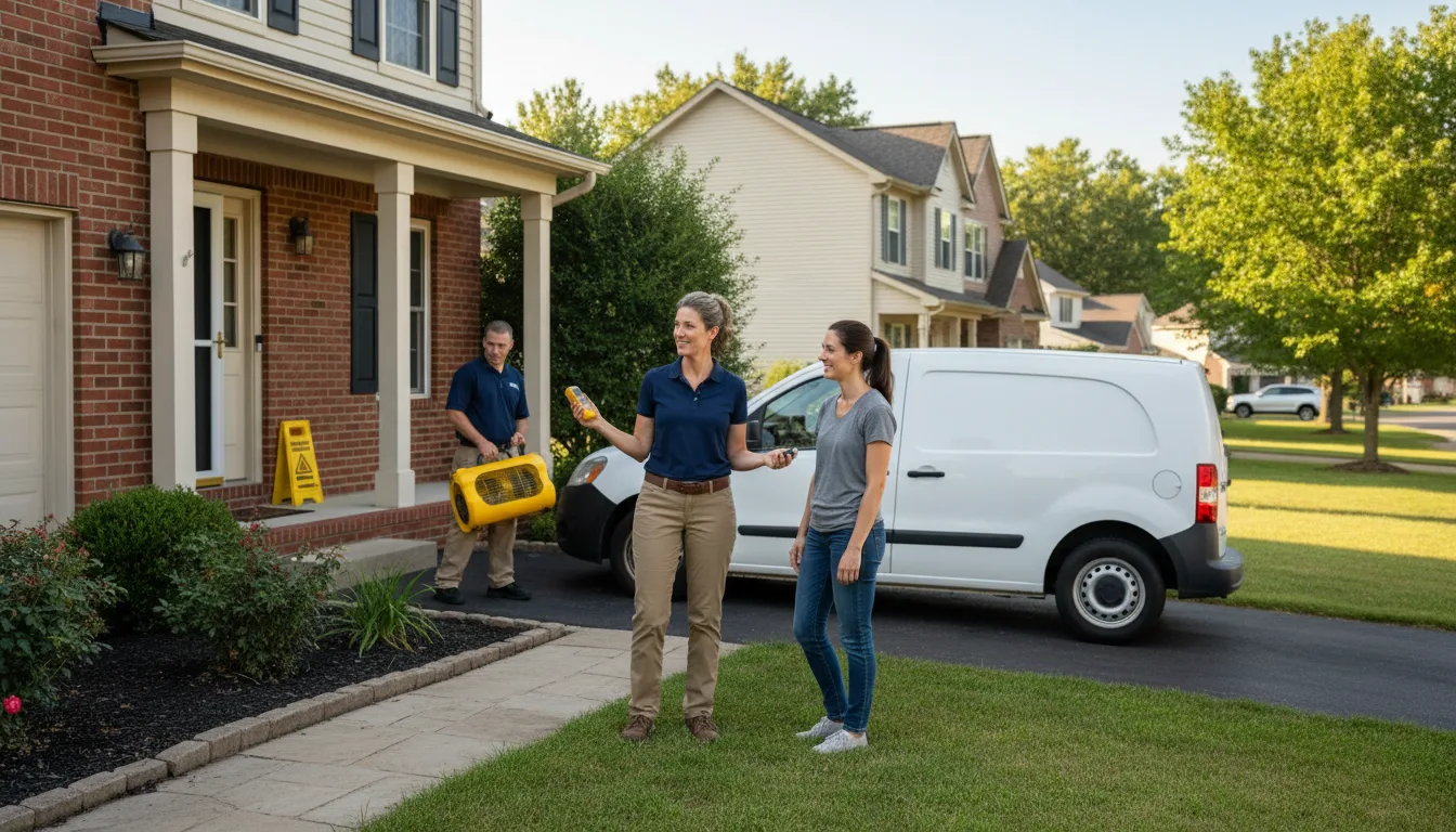 Residential water damage restoration in San Luis Obispo, CA